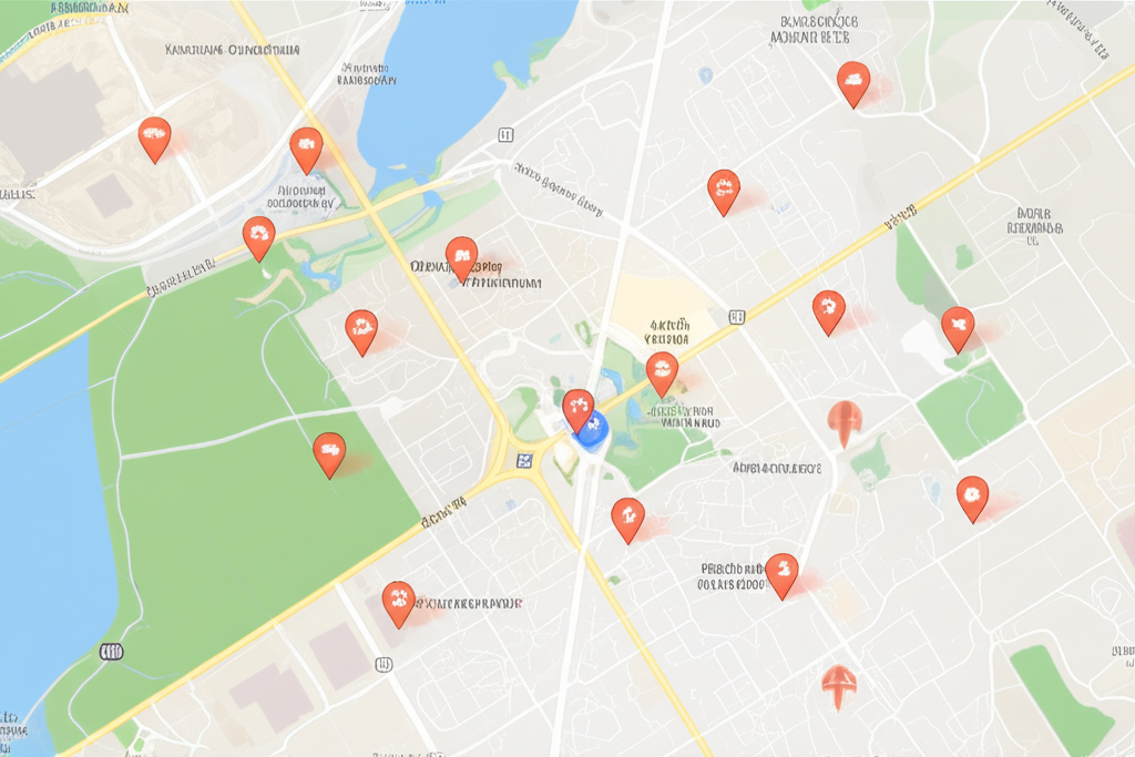 Stylized image of a map with x402 markers leading to a central hub, symbolizing the directory's role